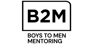 Boys to Men Mentoring partner organization logo -JP Buys SD Black and white B2M Boys to Men Mentoring logo, partner of JP Buys SD - JP Buys SD