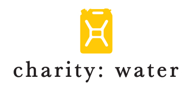 Charity: Water nonprofit partner logo - JP Buys SD Yellow water can Charity: Water logo representing nonprofit partner support - JP Buys SD